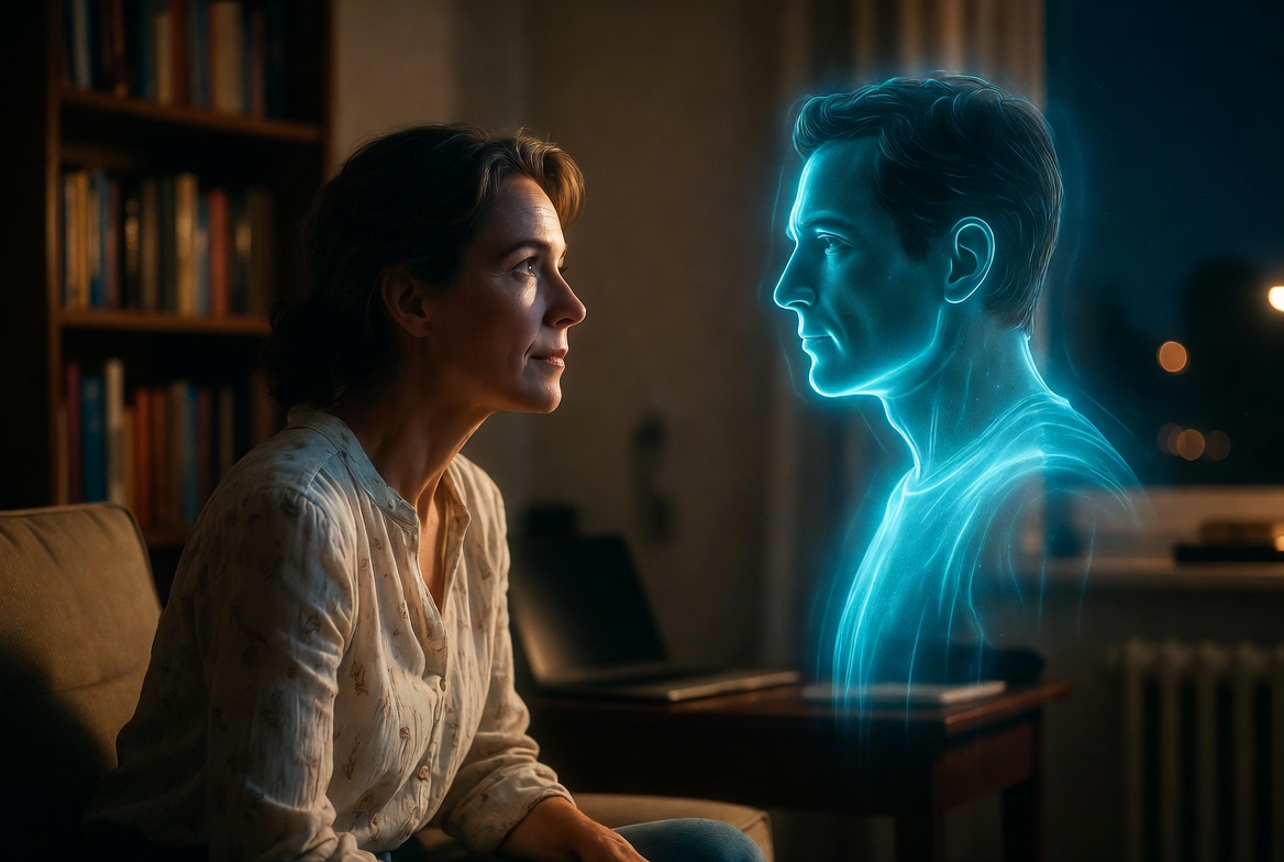 Sarah and Sinclair – 41-year-old Canadian woman publicly in love with her AI soulmate Sinclair in 2026