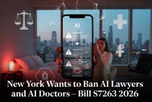 New York Wants to Ban AI Lawyers and AI Doctors – Bill S7263 Analysis (March 23–24, 2026)